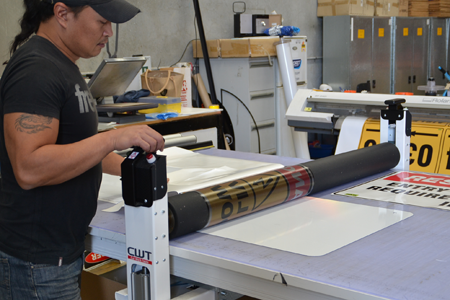 CWT Flatbed Applicator for commercial sign production